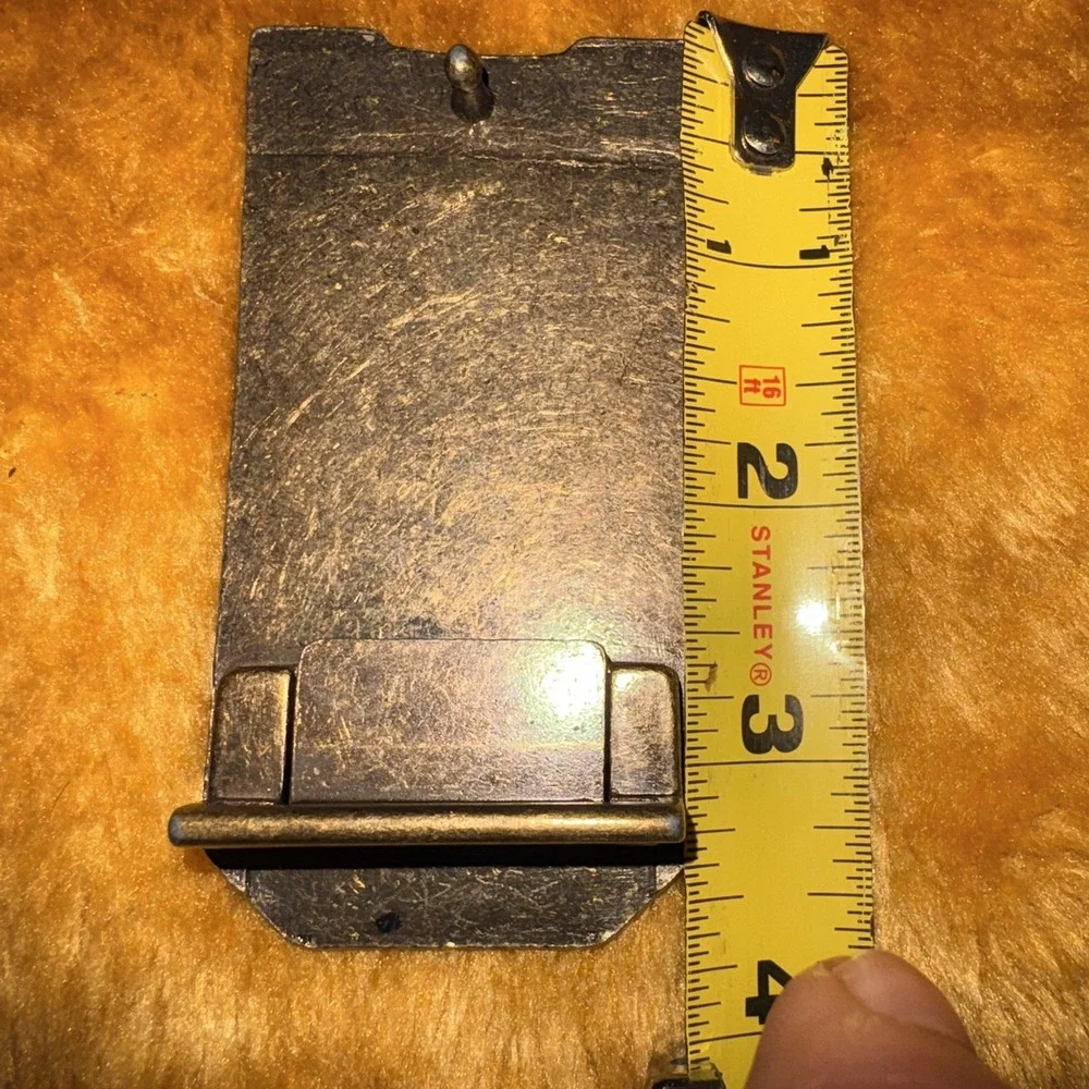 Vintage DAD‎ Belt Buckle 3x2 Metal Raised Letters Fits 1.5